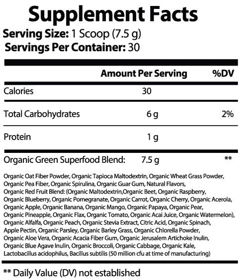Organic Super Greens (Watermelon)