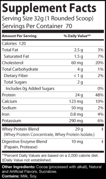 5lb Whey Protein Chocolate – 70 servings
