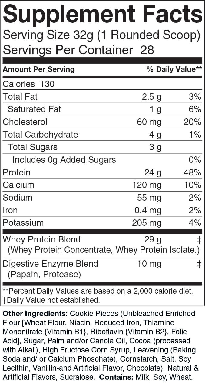 2lb Whey Cookies and Cream – 28 servings