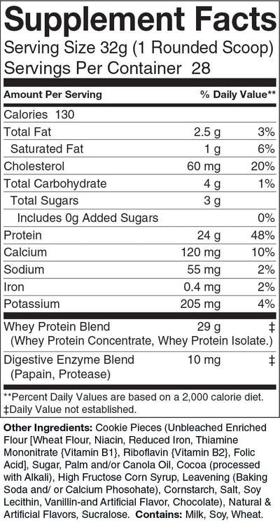 2lb Whey Cookies and Cream – 28 servings